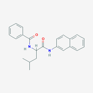 molecular formula C23H24N2O2 B13741561 N-Benzoyl-DL-leucine B-naphthylamidecrys talline 