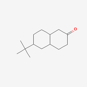 molecular formula C14H24O B13741628 cis,cis-6-tert-Butyloctahydronaphthalen-2(1H)-one CAS No. 24143-52-0