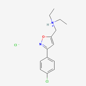 3-(p-Chlorophenyl)-5-(diethylaminomethyl)isoxazole hydrochloride