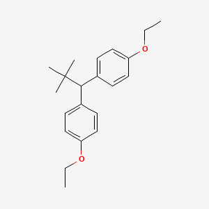 molecular formula C21H28O2 B13741641 1,1-Bis(P-ethoxyphenyl)-2,2-dimethylpropane CAS No. 27955-87-9