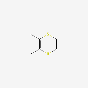 molecular formula C6H10S2 B13741662 2,3-Dihydro-5,6-dimethyl-1,4-dithiin CAS No. 22796-26-5