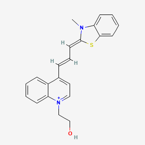 2-[4-[(E,3Z)-3-(3-methyl-1,3-benzothiazol-2-ylidene)prop-1-enyl]quinolin-1-ium-1-yl]ethanol