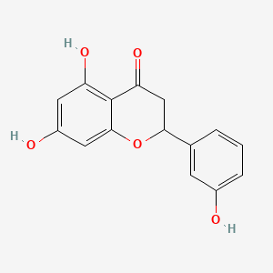 molecular formula C15H12O5 B13741680 5,7,3'-Trihydroxyflavanone CAS No. 104732-07-2