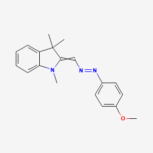 1H-Indole, 2,3-dihydro-2-[[(4-methoxyphenyl)azo]methylene]-1,3,3-trimethyl-