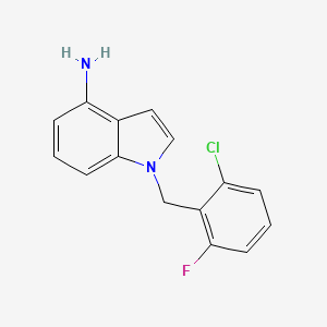 molecular formula C15H12ClFN2 B1374172 1-(2-chloro-6-fluorobenzyl)-1H-indol-4-amine CAS No. 1465712-91-7