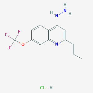 4-Hydrazino-2-propyl-7-trifluoromethoxyquinoline Hydrochloride