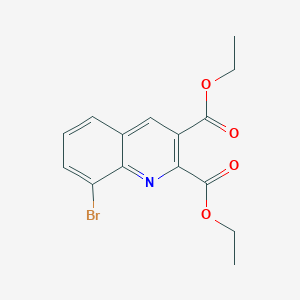 molecular formula C15H14BrNO4 B13741779 Diethyl 8-bromoquinoline-2,3-dicarboxylate 