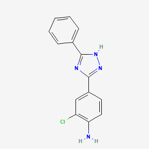2-chloro-4-(5-phenyl-1H-1,2,4-triazol-3-yl)aniline