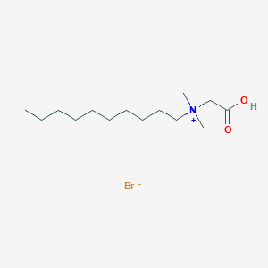 molecular formula C14H30BrNO2 B13741785 Carboxymethyl-decyl-dimethylazanium;bromide CAS No. 39995-54-5