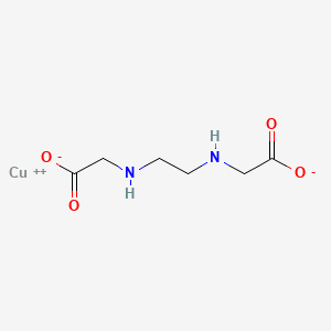 molecular formula C6H10CuN2O4 B13741842 Copper, [[N,N'-1,2-ethanediylbis[glycinato-kappaN,kappaO]](2-)]- CAS No. 32575-57-8