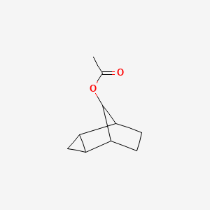 molecular formula C10H14O2 B13741865 Tricyclo(3.2.1.02,4)octan-8-ol, acetate, exo-syn- CAS No. 32350-50-8