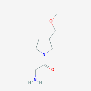 molecular formula C8H16N2O2 B1374187 2-氨基-1-(3-甲氧基甲基-吡咯烷-1-基)-乙酮 CAS No. 1340276-61-0
