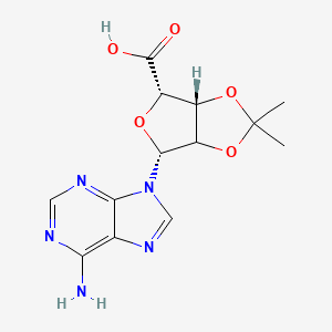 molecular formula C13H15N5O5 B13741876 5'-Carboxy-2',3'-O-isopropylideneadenosine 