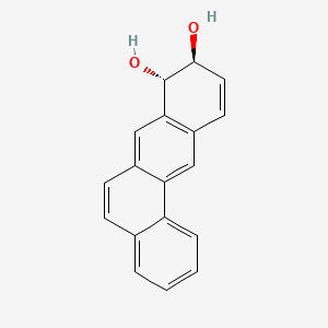 molecular formula C18H14O2 B13741880 trans-8,9-Dihydro-benz(a)anthracene-8,9-diol CAS No. 34501-24-1