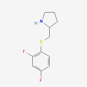 2-[(2,4-Difluorophenyl)sulfanylmethyl]pyrrolidine