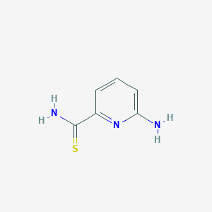 molecular formula C6H7N3S B1374191 6-Aminopyridine-2-carbothioamide CAS No. 1342900-31-5