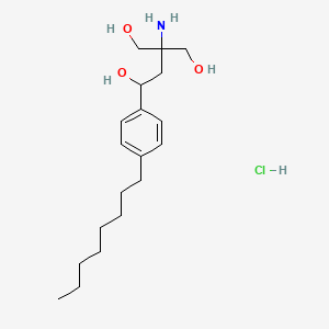 3-Amino-3-(hydroxymethyl)-1-(4-octylphenyl)butane-1,4-diol;hydrochloride