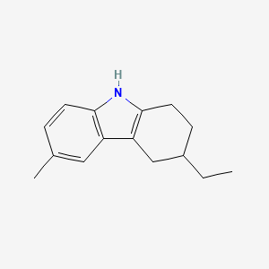 molecular formula C15H19N B1374194 3-乙基-6-甲基-2,3,4,9-四氢-1H-咔唑 CAS No. 1423505-88-7