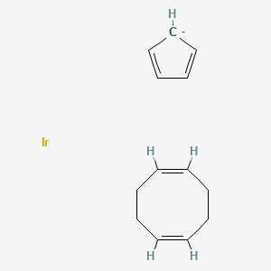 molecular formula C13H17Ir- B13741971 ((1,2,5,6-eta)-Cycloocta-1,5-diene)(eta5-cyclopenta-2,4-dien-1-yl)iridium CAS No. 12154-82-4