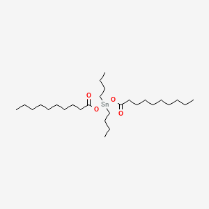 molecular formula C28H56O4Sn B13742011 Dibutylbis(decanoyloxy)stannane CAS No. 3465-75-6