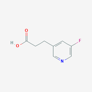 molecular formula C8H8FNO2 B1374204 3-(5-Fluoropyridin-3-yl)propanoic acid CAS No. 22620-28-6