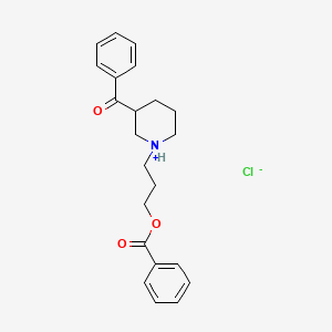 (+-)-1-n-Propyl-3-benzoyl-3-benzoyloxypiperidine hydrochloride