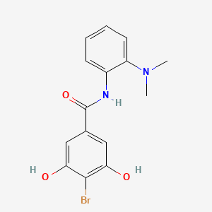 4-Bromo-n-[2-(dimethylamino)phenyl]-3,5-dihydroxybenzamide