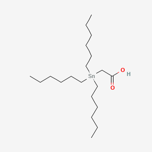 Stannane, acetoxytrihexyl-