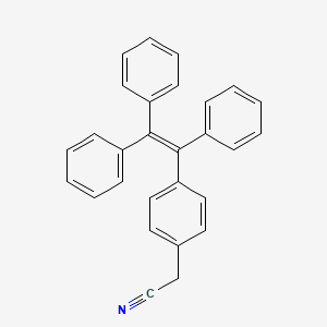 molecular formula C28H21N B13742345 2-(4-(1,2,2-Triphenylvinyl)phenyl)acetonitrile 