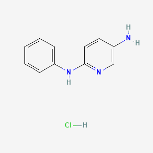 molecular formula C11H12ClN3 B13742389 5-Amino-2-anilinopyridine monohydrochloride CAS No. 26878-30-8