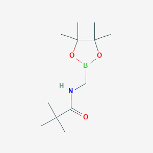 molecular formula C12H24BNO3 B13742485 N-((4,4,5,5-Tetramethyl-1,3,2-dioxaborolan-2-yl)methyl)pivalamide 