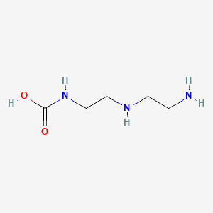 molecular formula C5H13N3O2 B13742538 Carbamic acid, [2-[(2-aminoethyl)amino]ethyl]- CAS No. 36369-40-1