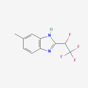 6-methyl-2-(1,2,2,2-tetrafluoroethyl)-1H-benzimidazole