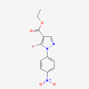 Ethyl 5-fluoro-1-(4-nitrophenyl)-1H-pyrazole-4-carboxylate