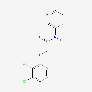 molecular formula C13H10Cl2N2O2 B13742566 2-(2,3-Dichlorophenoxy)-N-(pyridin-3-yl)ethanimidic acid CAS No. 25288-50-0