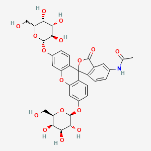molecular formula C34H35NO16 B1374262 5-Acetamidofluorescein-di-(b-D-galactopyranoside) CAS No. 216299-45-5