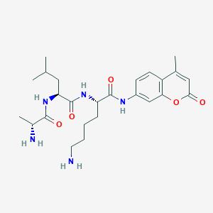 molecular formula C25H37N5O5 B13742622 H-D-Ala-Leu-Lys-Amc 