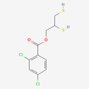 molecular formula C10H10Cl2O2S2 B13742651 2,3-Bis(sulfanyl)propyl 2,4-dichlorobenzoate CAS No. 103645-51-8