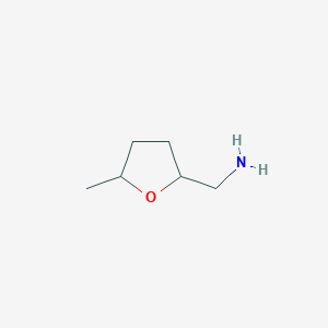 molecular formula C6H13NO B1374268 (5-Methyloxolan-2-yl)methanamine CAS No. 7179-91-1
