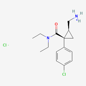 (Z)-2-(Aminomethyl)-1-(p-chlorophenyl)-N,N-diethylcyclopropanecarboxamide hydrochloride