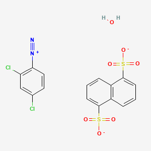 2,4-Dichlorobenzenediazonium;naphthalene-1,5-disulfonate;hydrate