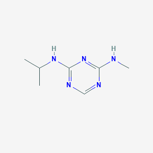 molecular formula C7H13N5 B13742781 4-(Methylamino)-6-(isopropylamino)-1,3,5-triazine CAS No. 25310-39-8