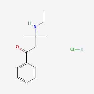 Propiophenone, 2,2-dimethyl-3-ethylamino-, hydrochloride