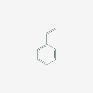 molecular formula C8H8<br>C6H5CHCH2<br>(C8H8)x<br>C8H8 B137428 Styrene CAS No. 100-42-5