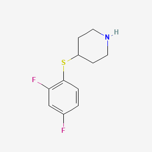 4-(2,4-Difluorophenyl)sulfanylpiperidine