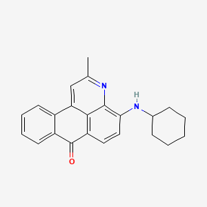 7H-Dibenz[f,ij]isoquinolin-7-one, 4-(cyclohexylamino)-2-methyl-