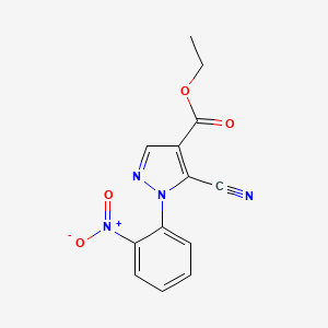 ethyl5-cyano-1-(2-nitrophenyl)-1H-pyrazole-4-carboxylate