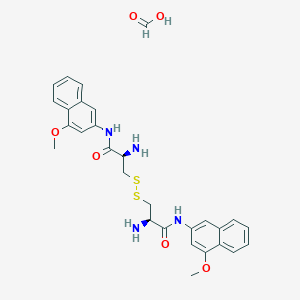 molecular formula C29H32N4O6S2 B13742866 (H-Cys-4MbetaNA)2 