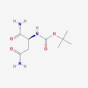 tert-butyl N-[(2S)-1,4-diamino-1,4-dioxobutan-2-yl]carbamate