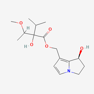 molecular formula C16H25NO5 B13742881 Dehydroheliotrine CAS No. 23107-11-1